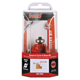 Freud 38-352 1-1/2" (Dia.) Classical Cove & Bead Bit (Quadra-Cut)